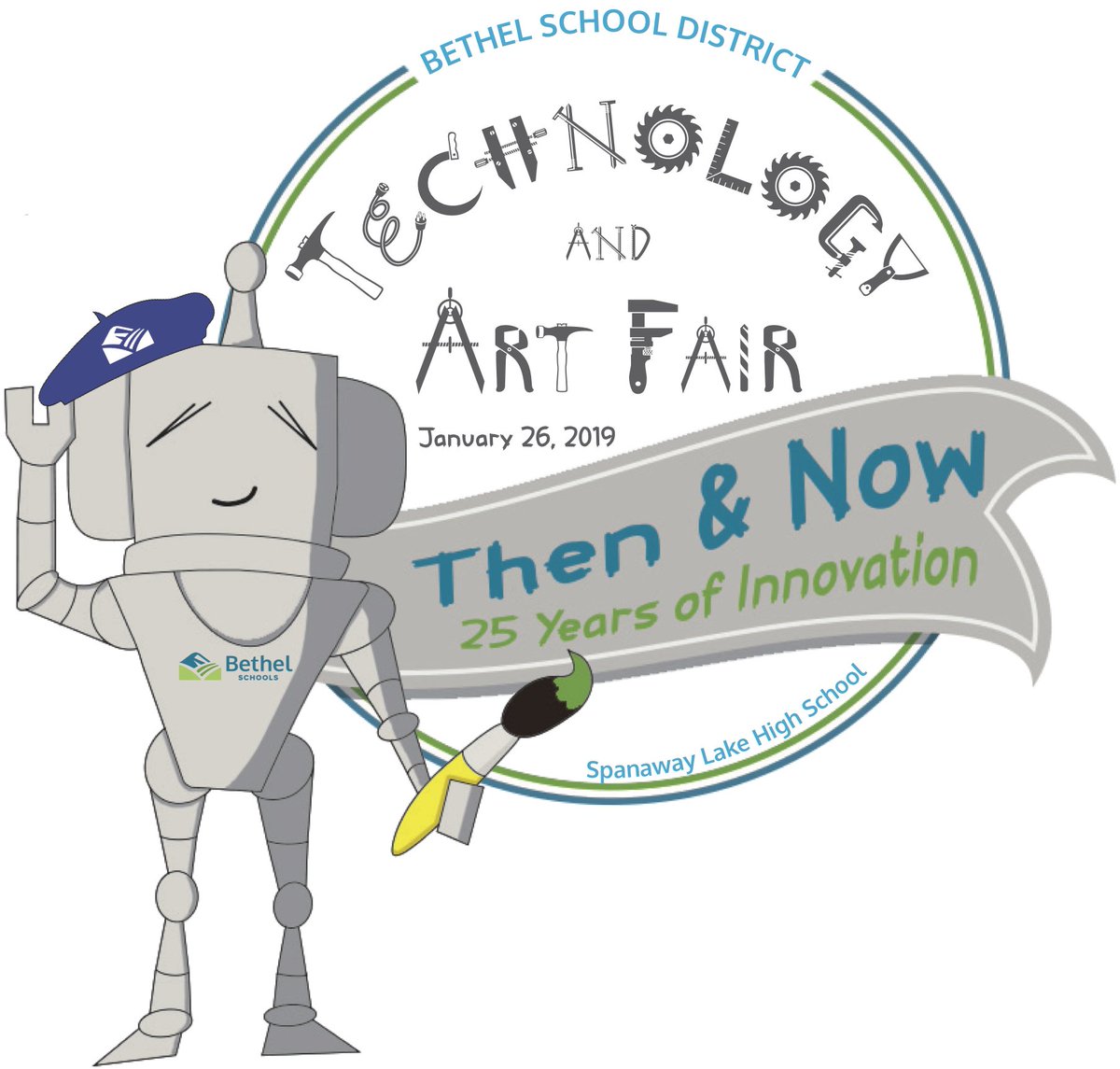 BSD_diglearn's tweet photo. Please join us at Spanaway Lake High School for Bethel School District's 25th Annual Technology and 19th Annual Art Fair! We will have escape rooms, coding stations, creation stations, drones, robotics competitions, an art gallery and so much more! https://t.co/w5r5Y7W1N3