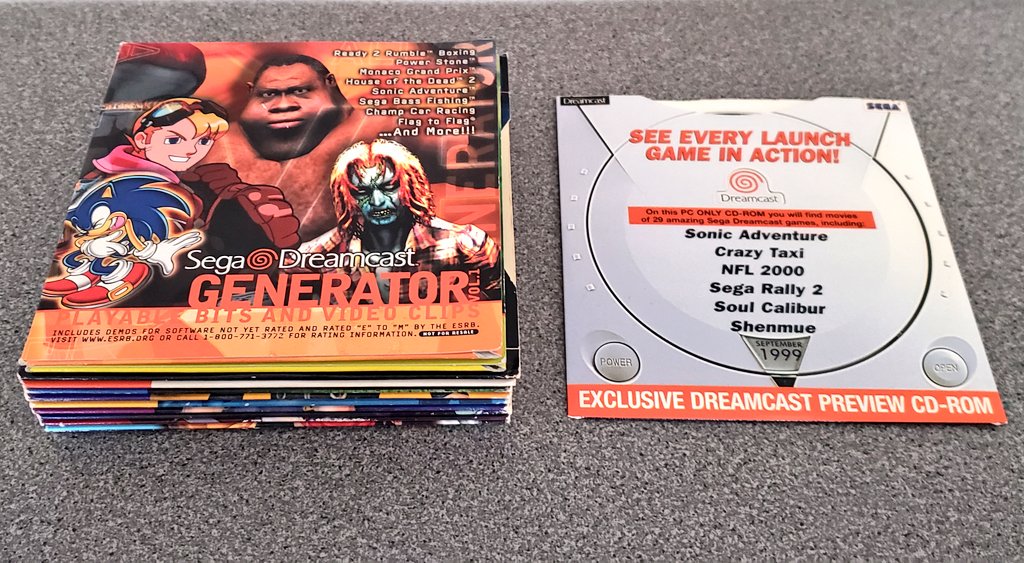 Gentleonjames I Ve Obtained One Of The Rarest Dreamcast Discs In Existence The Exclusive Dreamcast Preview Cd Rom To Complete My Collection Of Officialdreamcastmagazine Demo Discs Sega Dreamer Dreamcasting Vince19games