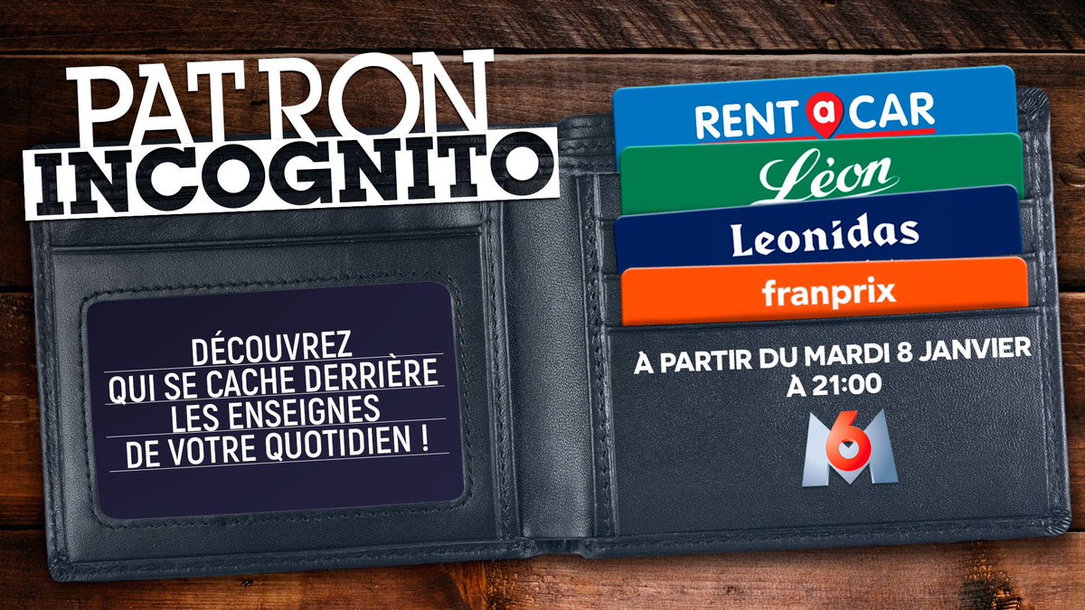 Ce soir venez découvrir qui se cache derrière les enseignes de notre quotidien ! Avec pour commencer le patron de #LeondeBruxelles dans #PatronIncognito tous les mardis <a href="/M6/">M6</a>
