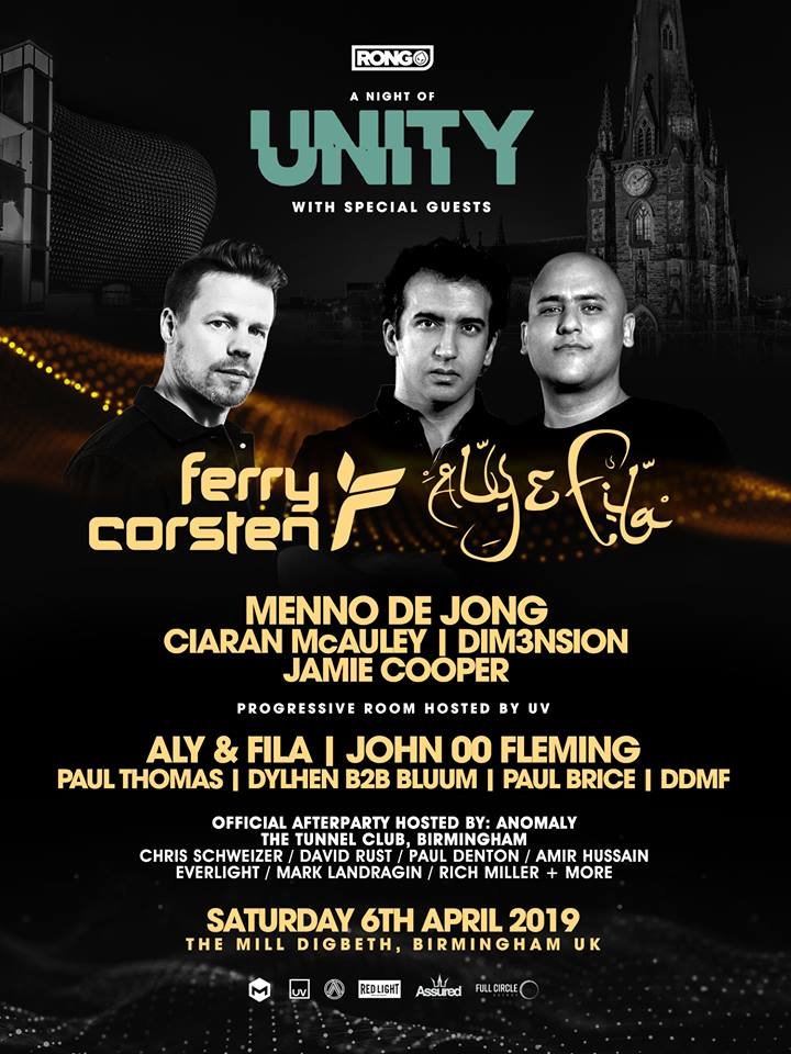 FSOEBirmingham (@fsoebirmingham) on Twitter photo <a href="/rongevents/">Rong Events</a> pres. Unity at @TheMillDigbeth Birmingham, UK.
Featuring <a href="/alyandfila/">Aly & Fila</a> <a href="/FerryCorsten/">Ferry Corsten</a> <a href="/djciaranmcauley/">Ciaran McAuley</a> @mennodejong <a href="/John00fleming/">John 00 Fleming</a> <a href="/djpaulthomas/">Paul Thomas</a> (FSOE UV) & loads more!
Tickets on sale soon.
Event page: facebook.com/events/1166734β¦ <a href="/rongevents/">Rong Events</a> pres. Unity at @TheMillDigbeth Birmingham, UK.
Featuring <a href="/alyandfila/">Aly & Fila</a> <a href="/FerryCorsten/">Ferry Corsten</a> <a href="/djciaranmcauley/">Ciaran McAuley</a> @mennodejong <a href="/John00fleming/">John 00 Fleming</a> <a href="/djpaulthomas/">Paul Thomas</a> (FSOE UV) & loads more!
Tickets on sale soon.
Event page: facebook.com/events/1166734β¦