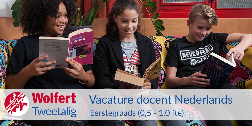 <a href="/WolfertTTO/">Wolfert Tweetalig</a> zoekt per 1 februari 2019 een eerstegraads docent Nederlands (0,5-1,0 fte). Ben jij beschikbaar? Bekijk dan de hele vacature op wolfert.nl/tweetalig/nieu… … #vacature #onderwijs #rotterdam #solliciteren