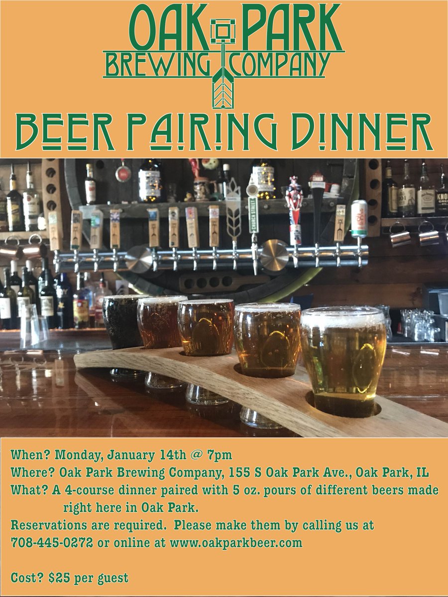 Oak Park Brewing (@oakparkbeer) on Twitter photo 
