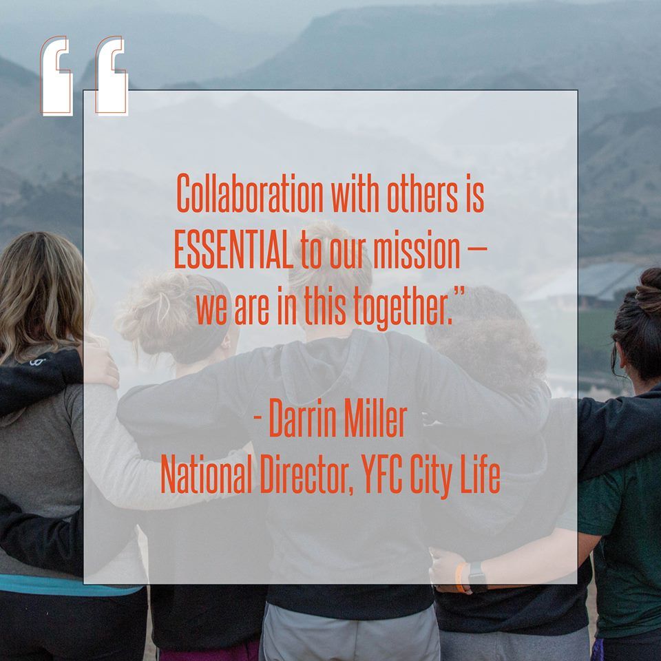 PBC_YFC's tweet photo. We love that Darrin Miller said collaboration is not just helpful but ESSENTIAL to the YFC mission! #YFC5Essentials #CollaborativeCommunityStrategy #YFCUSA #PBC_YFC https://t.co/ZXiVqLvfad
