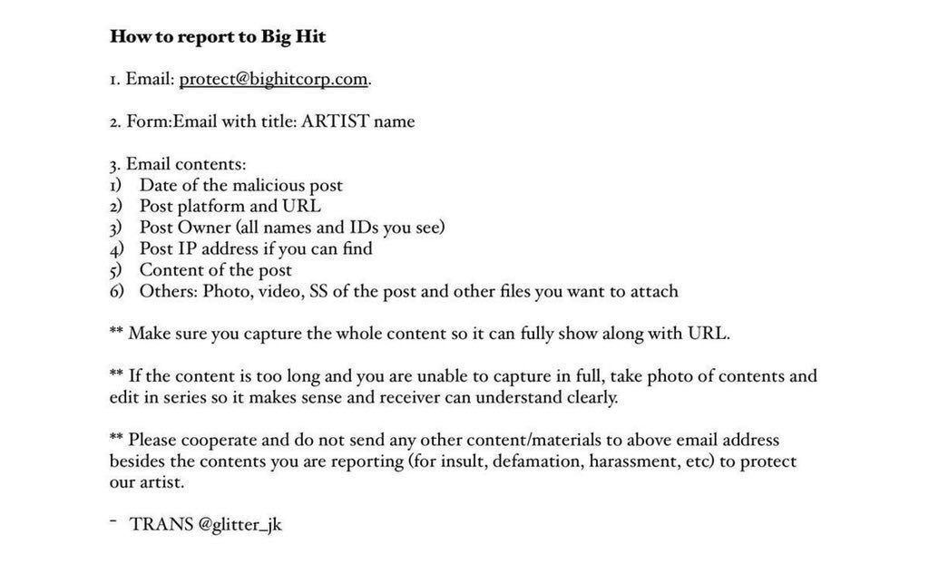 Report For BTS tweet media