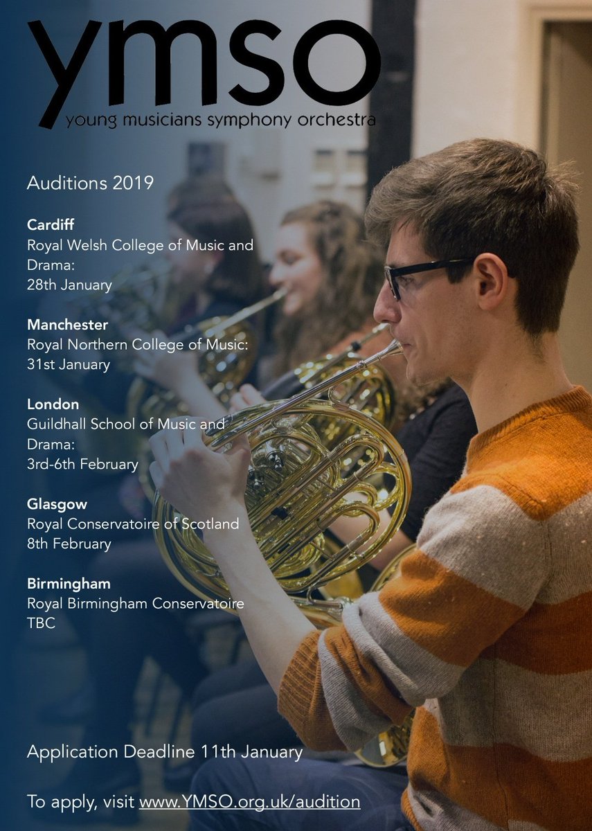 Not long left now, get those last minute applications in! All instruments welcome.