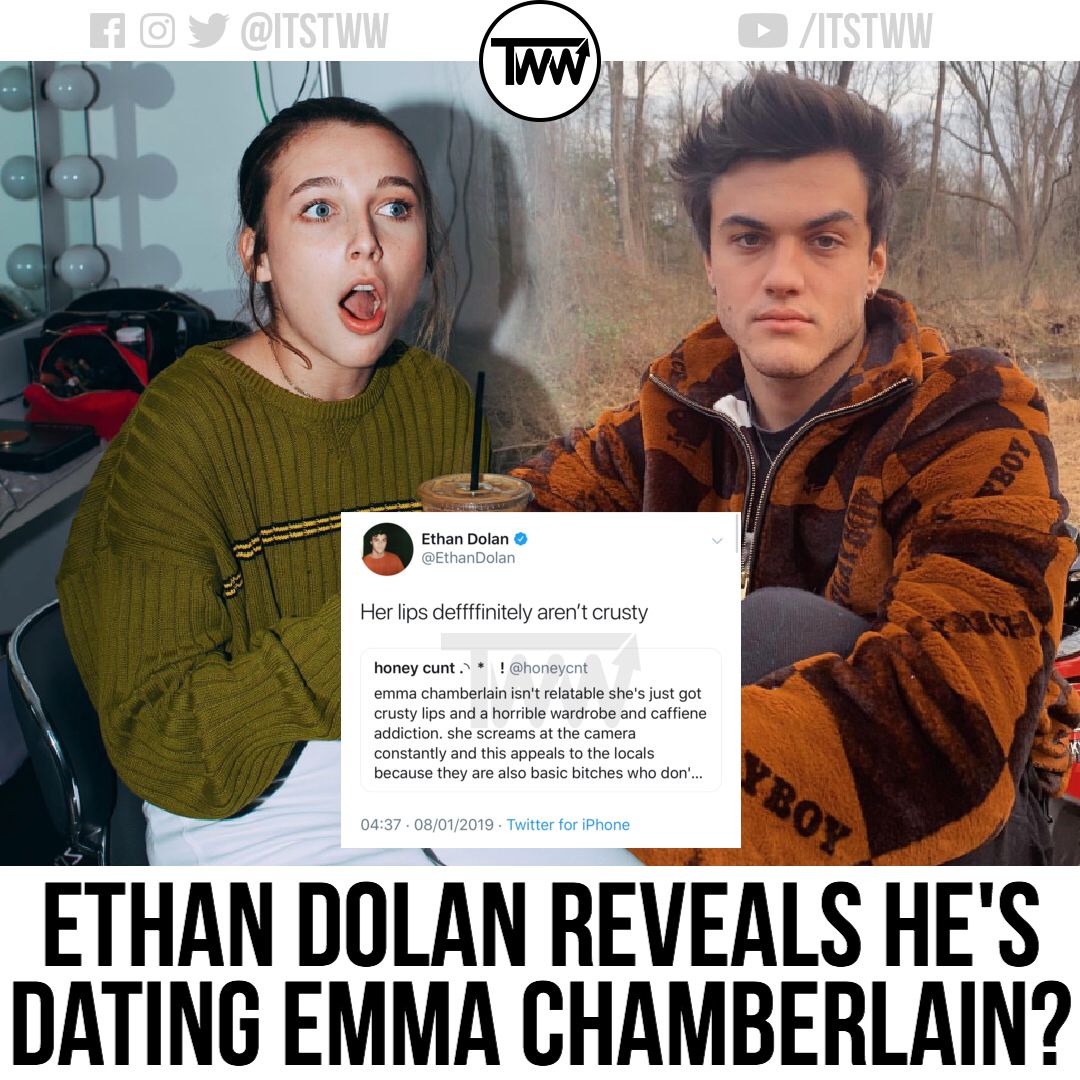 Tww On Twitter Fans Are Speculating That Ethandolan And Emmachamberlain Are Dating After Ethan Posted This Tweet Defending Emma Tww Youtube Ethandolan Emmachamberlain Sistersquad Graysondolan Dolantwins Https T Co 4gjjdoz1jo