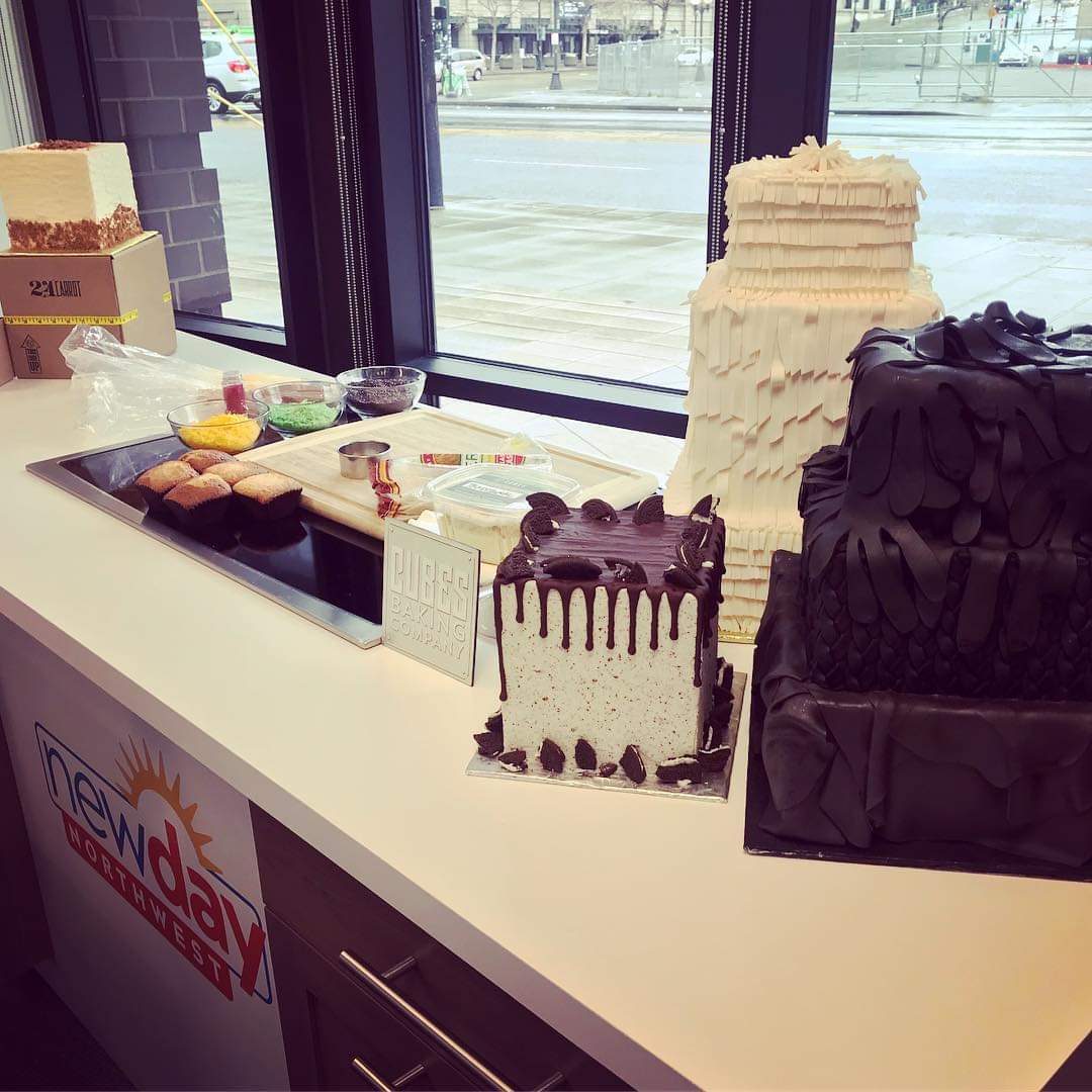 TresLecheria's tweet photo. Tune in to @NewDayNW to see our cake guy Kevin chat about @FoodNetwork's #WinnerCakeAll and watch him show Margaret how to make our super cute Let’s Taco Bout #cupCubes! #CubesBaking #LatinxBakery #SeattlePanaderia https://t.co/7kOgZsoySw