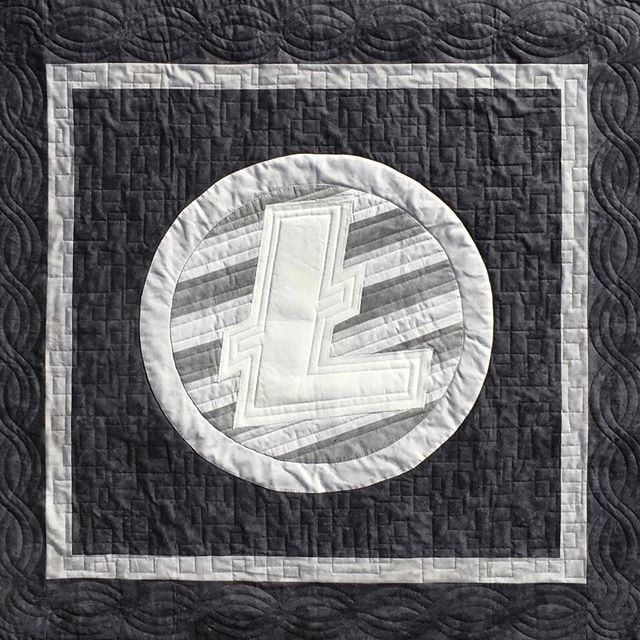 CryptoQuilts's tweet photo. #Litecoin quilt is finished and up for auction till January 16th! This is the last quilt of 2018! You can find the auction link through https://t.co/ZNdNiPtMwQ #cryptoquilts #ltc #cryptocurrency https://t.co/mIqnyUNocf