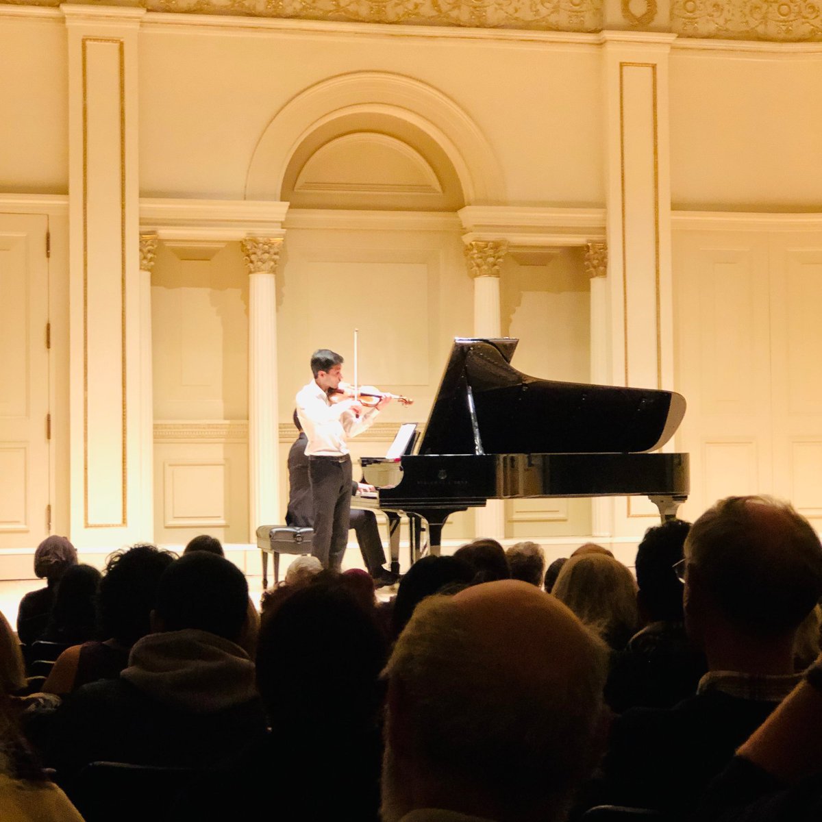 violinchannel's tweet photo. We were at Carnegie Hall for the 2019 Association of Performing Arts Professionals APAP Conference NYC Young Performers Career Advancement Showcase featuring the Thalea String Quartet, Rubén Rengel and the Verona Quartet #APAP2019 #APAP365 #IAmAPAP #APAPNYC https://t.co/7V2mzFoZDo