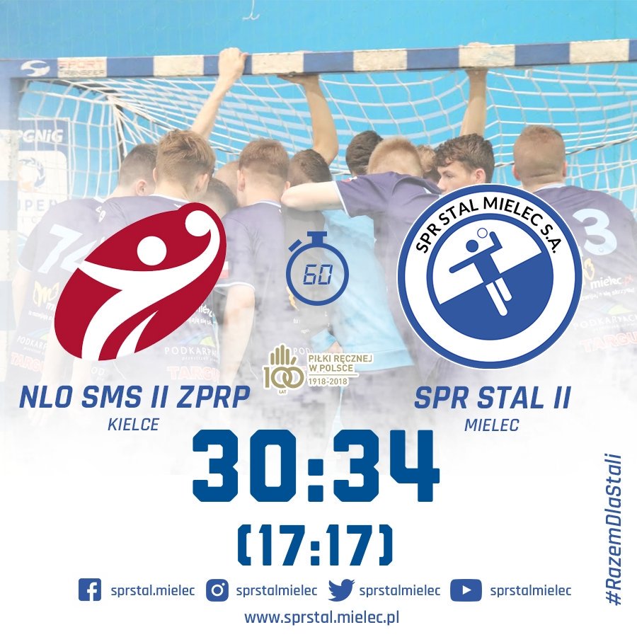 HandballStal's tweet photo. Stało się❗ Nasz drugi zespół składający się głównie z juniorow z pierwszym zwycięstwem w 2. lidze❗
Gratulacje i oby tak dalej! ⚪🔵
#RazemDlaStali #TradycjaSiłaWaleczność #SilniRazem #SMSSM https://t.co/6mqQGxVElr