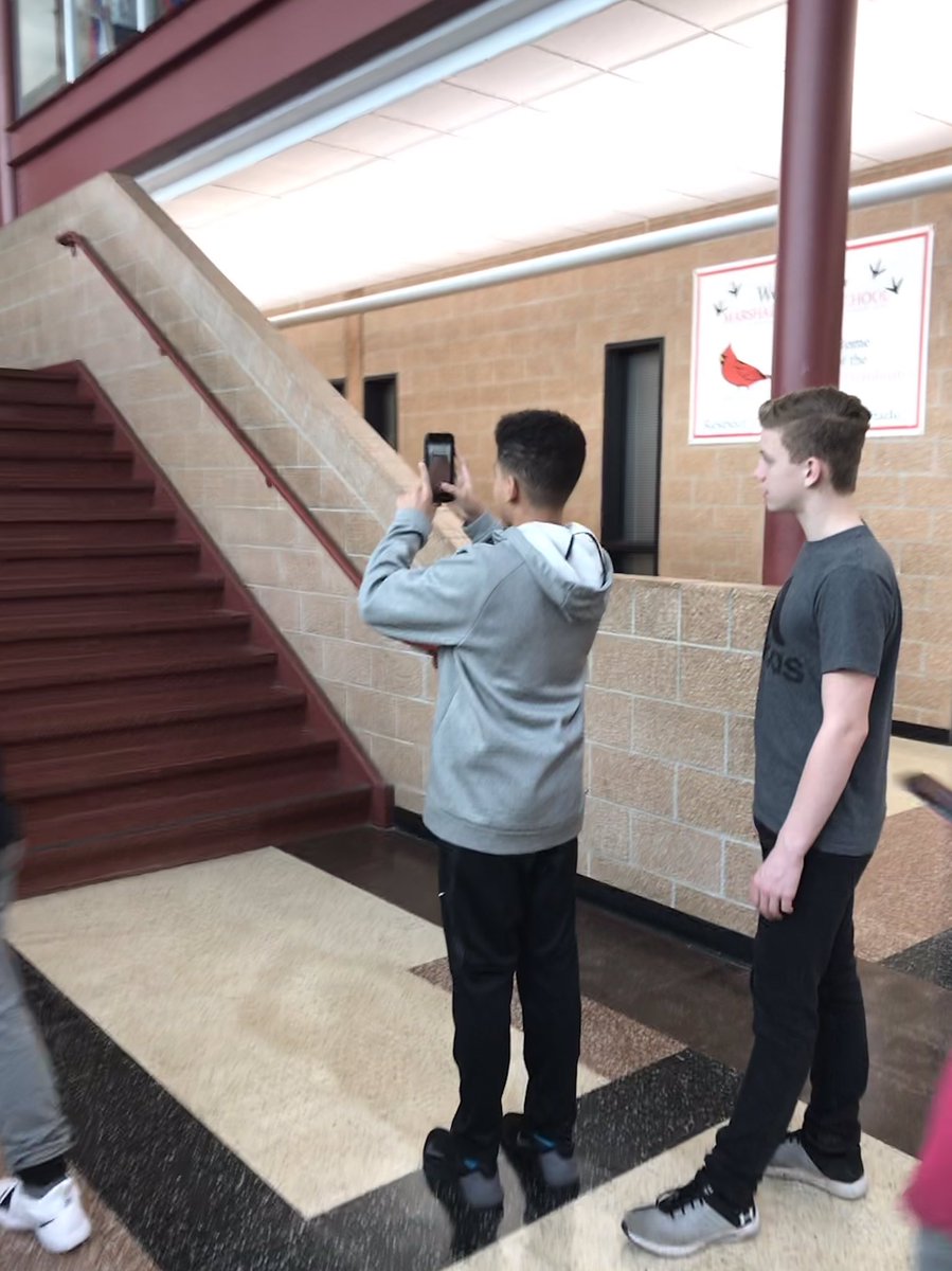MrMoser_Teacher's tweet image. Today in Reading, we got some pictures around the school and created Snapchat masterpieces to retell our short stories. Next week, we are going to present our stories. Thanks for the idea, @michelleboquist. 😁 #multimodallearning