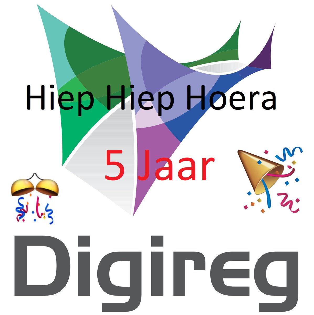 Digireg's tweet image. need we say more....  😀   op naar de volgende 5 jaar !