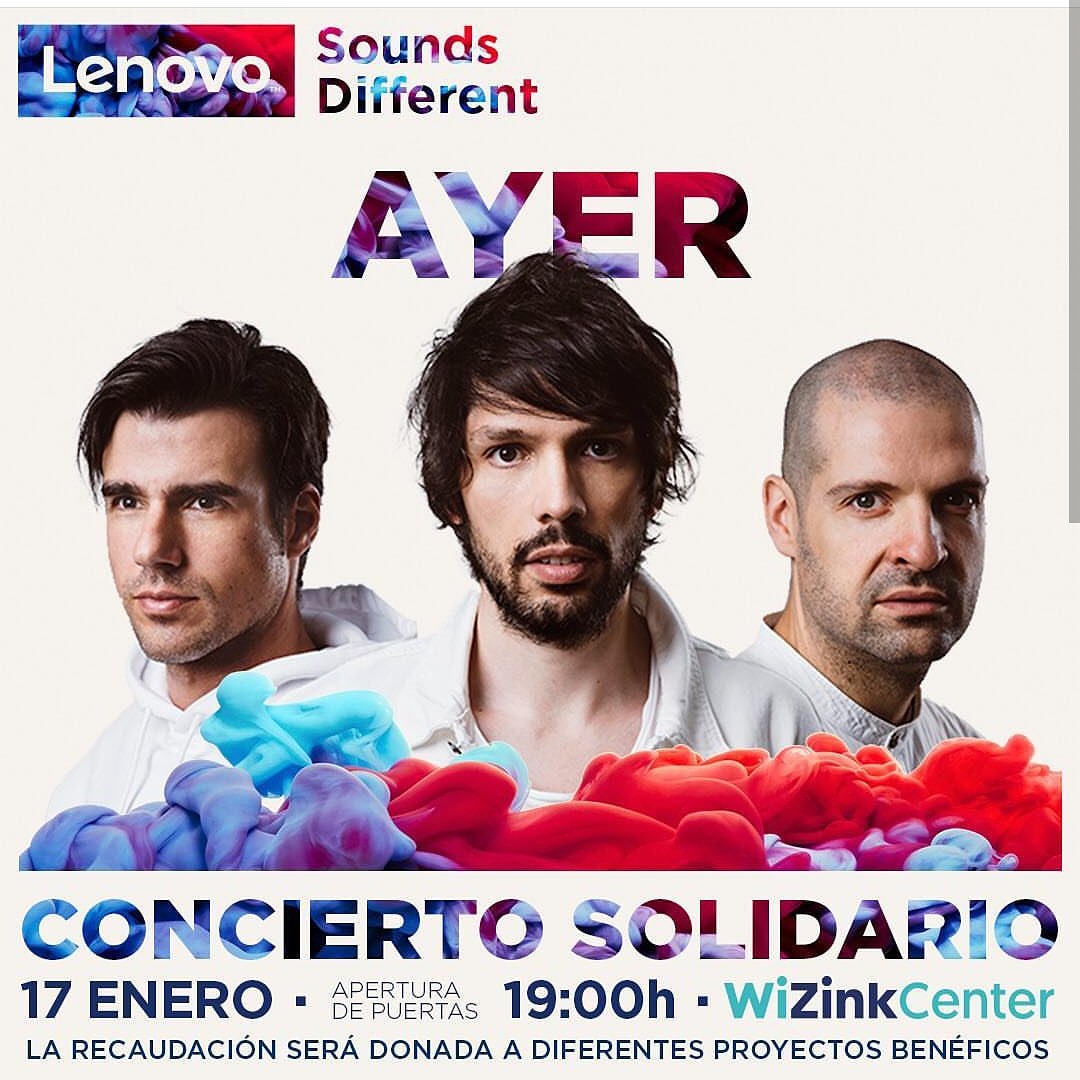 🔴Bombazo para el #lenovosoundsdifferent 🥳 <a href="/somosayer/">AYER</a> estarán el 17 de enero en @WiZinkCenter 🔴 <a href="/LenovoES/">Lenovo España</a>