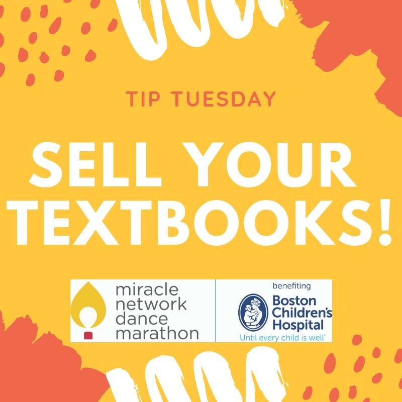 BUterrierthon's tweet photo. Sell your textbooks!
Happy #TipTuesday everyone! This week’s fundraising tip is to sell your textbooks to underclassmen or others taking courses you’ve already completed and donate the money to your fundraising page. #ForTheKids #TerrierThon https://t.co/kGIuRr6hcz