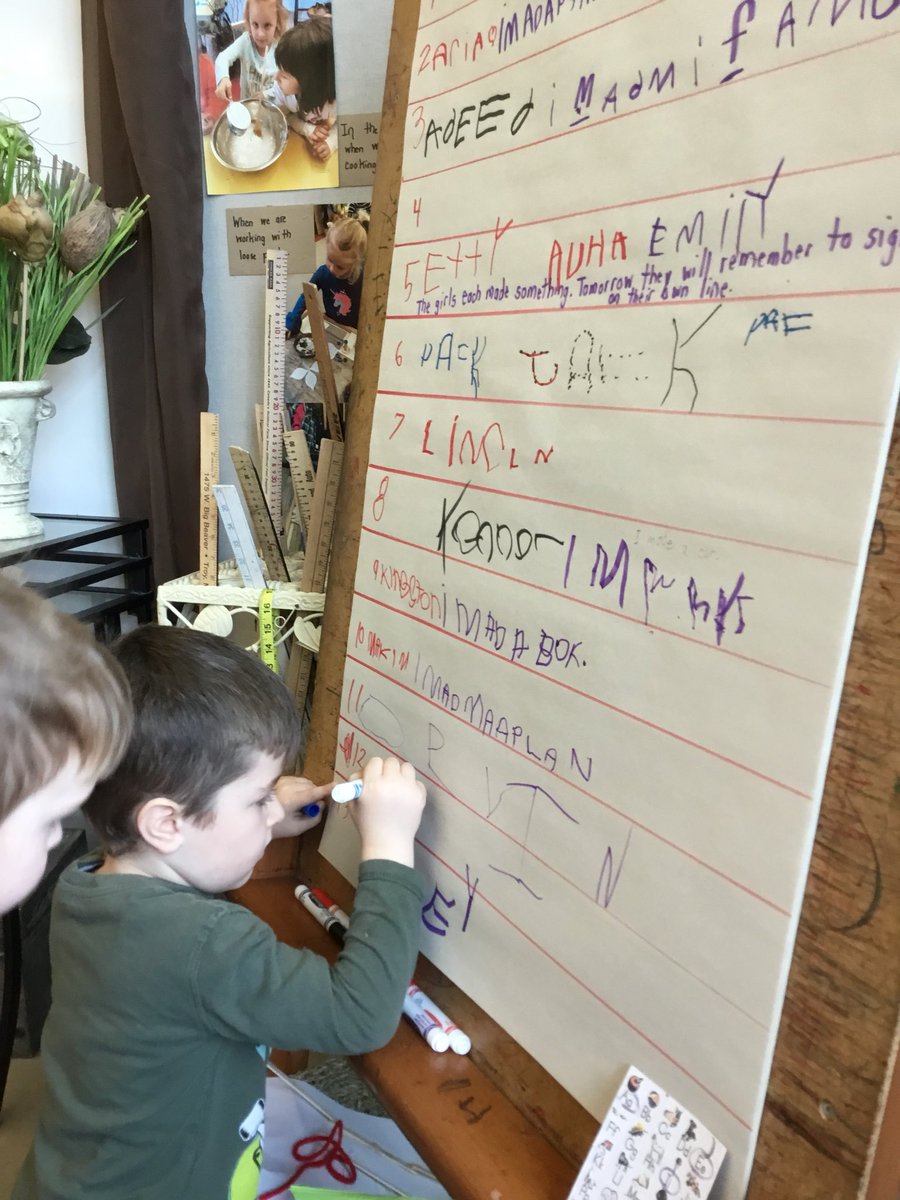 JBrentECE's tweet photo. Our JKs have come back from holiday & their desire to print their messages has bloomed! When they make the alphabet sound card into a game, it’s time to bump up ours to meet their needs 😀 #EarlyLiteracy #4FrameLearning guides our environment & program next steps @DrDSuzukiSchool https://t.co/QXkeQPYksy