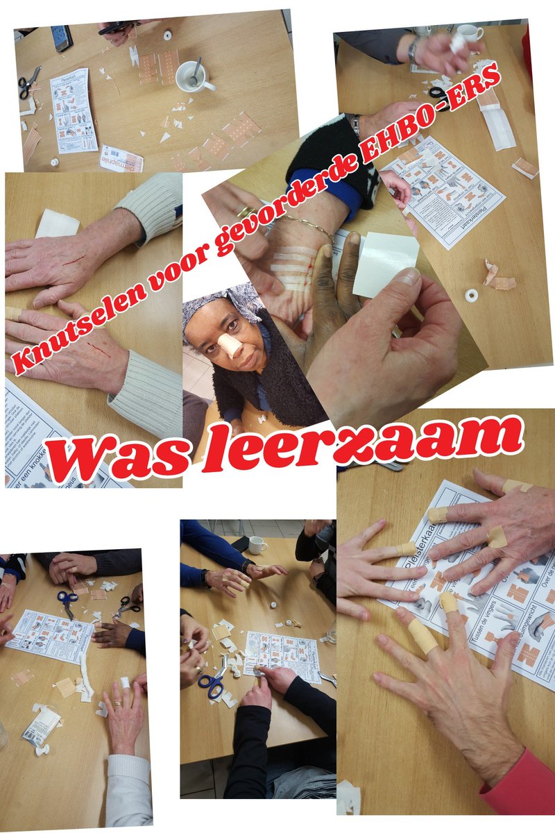 Knutselen voor gevorderde ehbo-er #WelEchtkunnen #KNVEHBOLEERTHELPEN