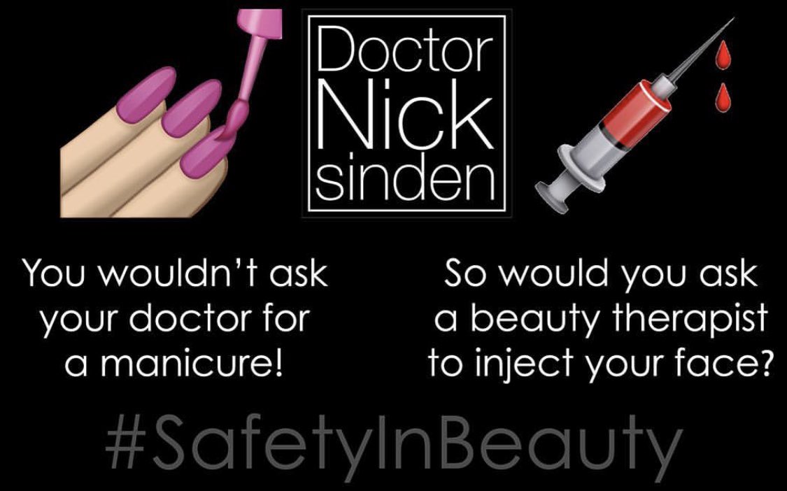 safetyinbeauty's tweet photo. Brilliantly said by @drnicksinden RT if you agree #safetyinbeauty https://t.co/MMTWxIowHb