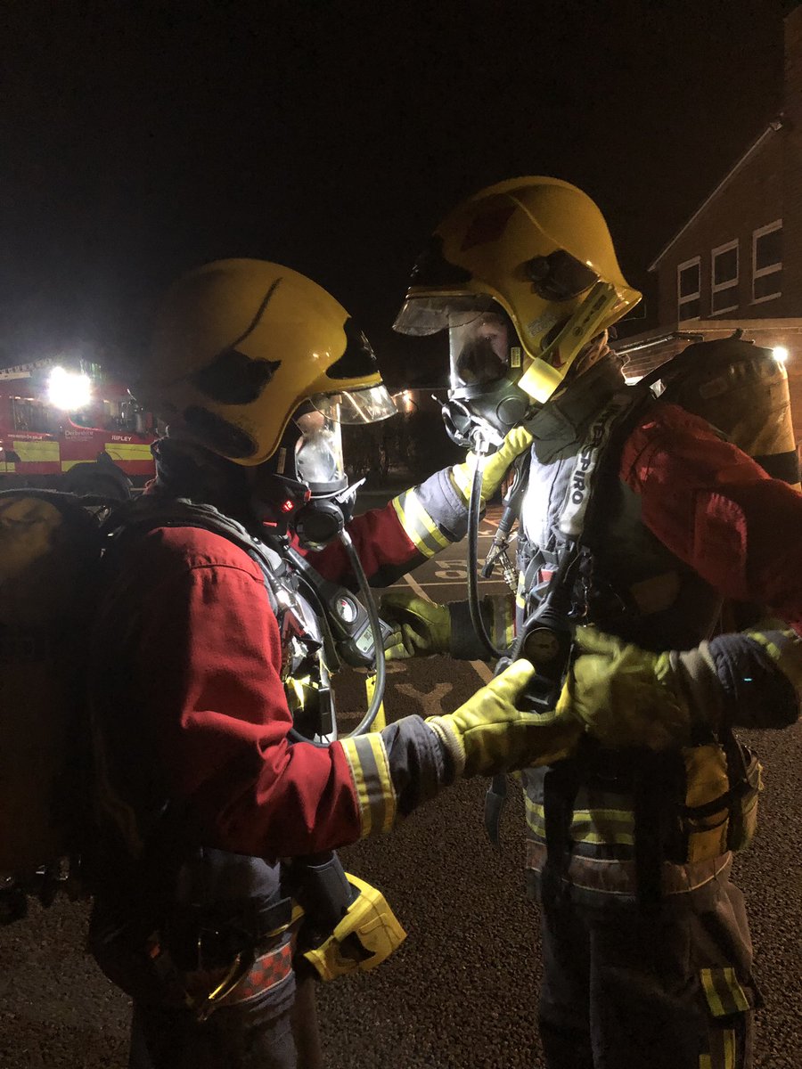 RipleyFireStat1's tweet photo. Back training for the second drill of 2019, this time practicing one of our most essential skills, breathing apparatus. The scenario was a high rise building with reports of smoke logging.
#OnCallAwareness #OnCallFire #Ripley #BA https://t.co/7OeOPZG4Nz