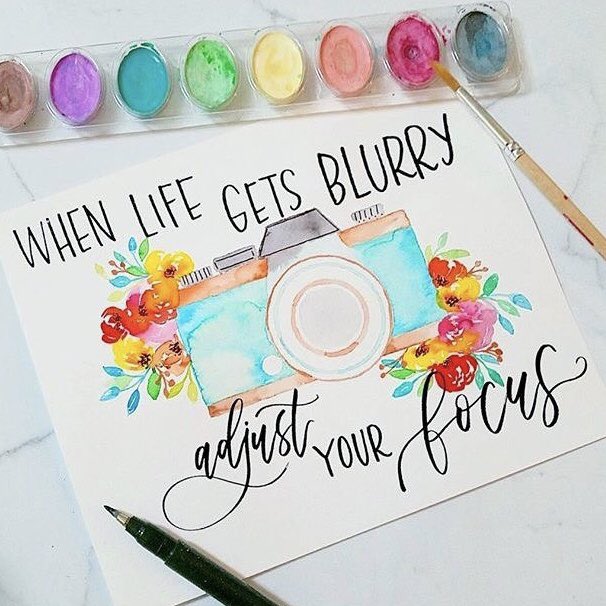 When life gets blurry, adjust your focus #HappyJanuary