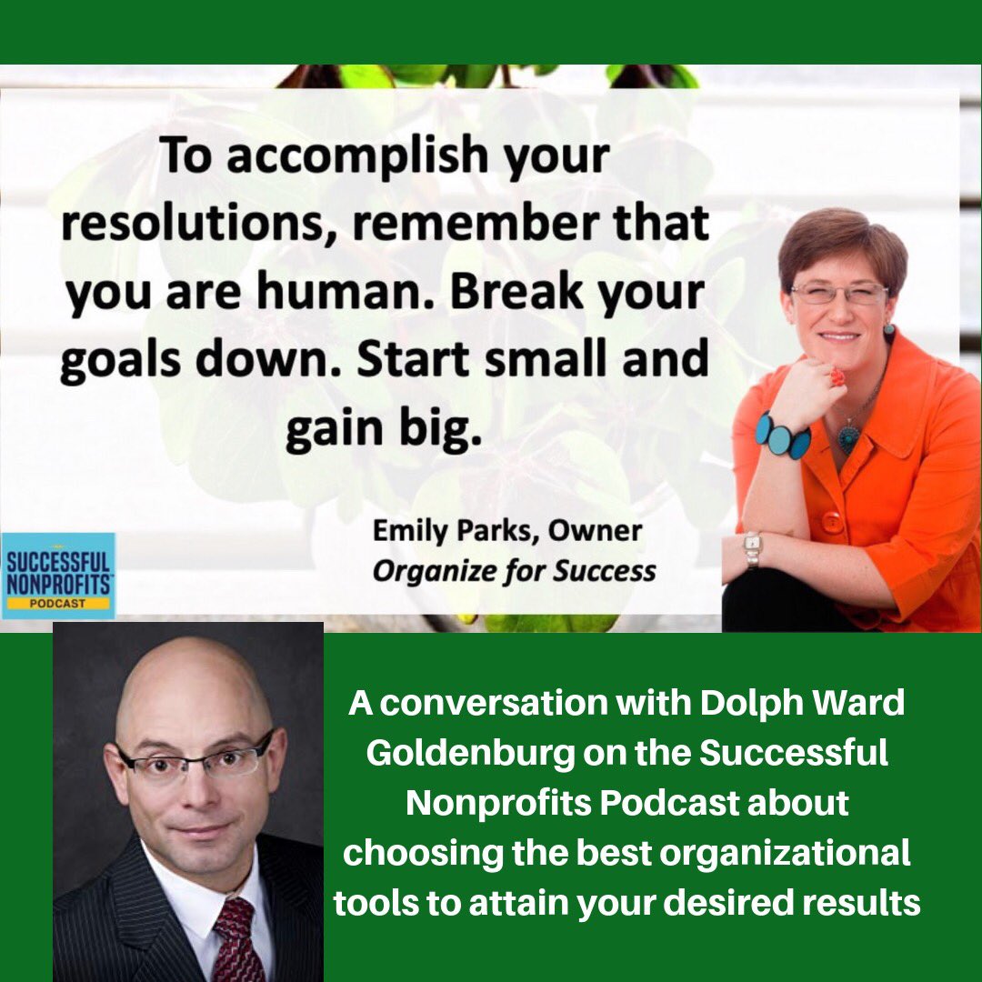 Org4Success's tweet image. Take some time to enjoy my conversation about "Bringing New Levels of Meaningful Organization into Your Life" with @DolphGoldenburg on Successful Nonprofits #Podcast. This #episode is overflowing with tips to help you #OrganizeForSuccess this new year: bit.ly/Dolph19.