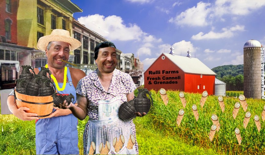 FakeTylerV's tweet photo. Our Russian intel-bots were able to secure this never-seen photo of Lino's grandparents, Pa and Ma Rulli, at their cannoli and grenade farm in the mean streets of St. Paul. Guess some things run in the family.
#LinoBob #ChristmasIsNotOver https://t.co/cT0yq19KHL