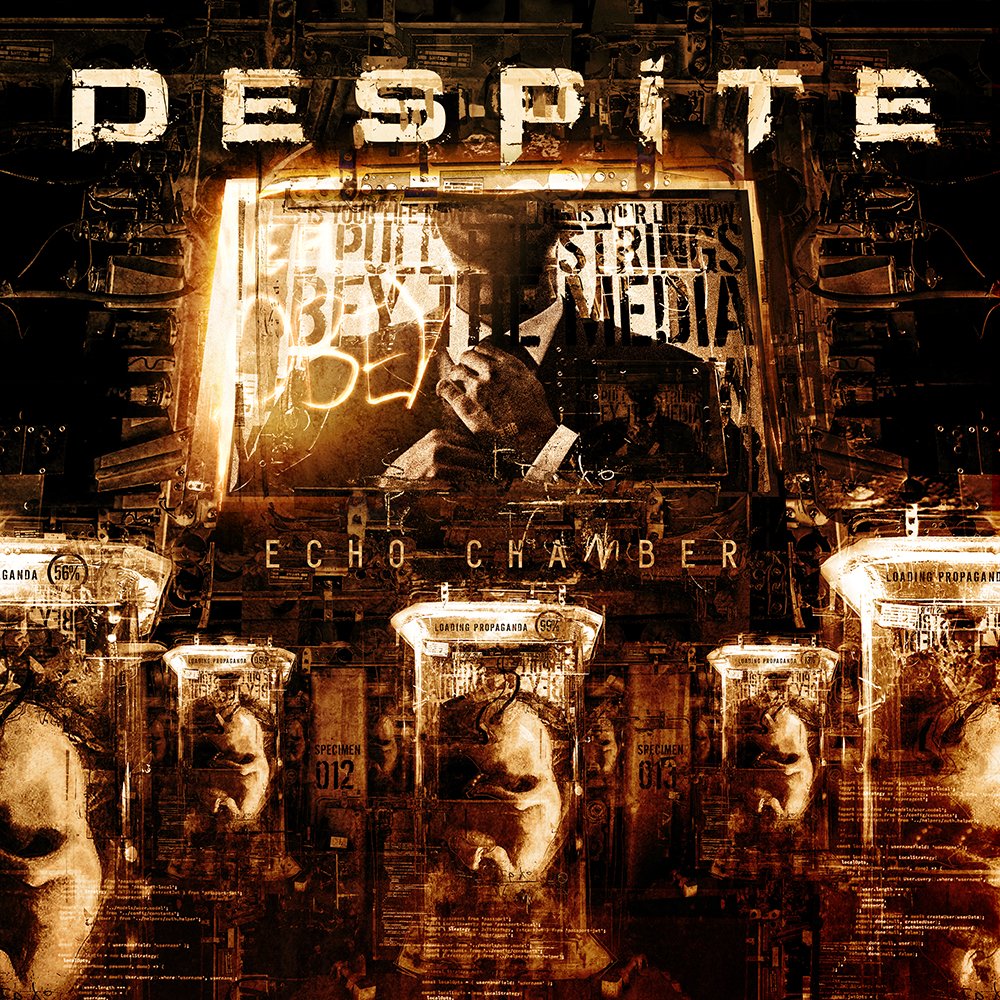 DespiteOfficial's tweet image. The time has finally arrived for a big reveal! Here's the cover artwork for DESPITE's upcoming single "Echo Chamber" which will be released on all music streaming platforms on February 15, 2019!

You can now pre-save the song on Spotify at bit.ly/echochamberspo…

#metal