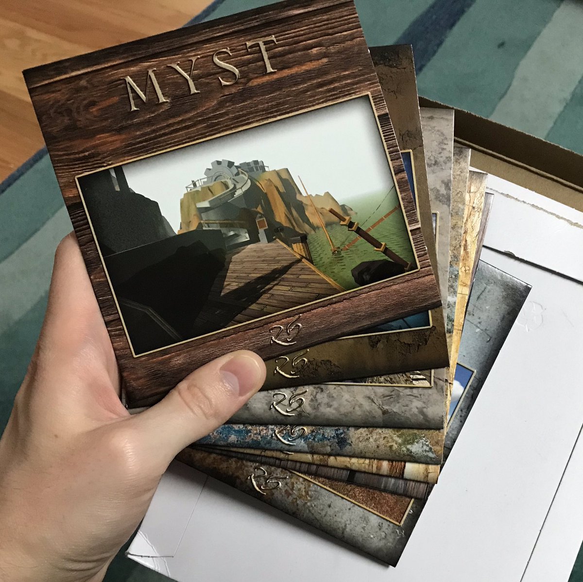 petermarkley's tweet photo. What an #unexpected #surprise! 😮🤭
@cyanworlds @kickstarter #myst #myst25 #backer #backerrewards #riven #uru #delivery #gamedisc #myst25thanniversary #awesome #collector #collection https://t.co/RVXZORbTqa