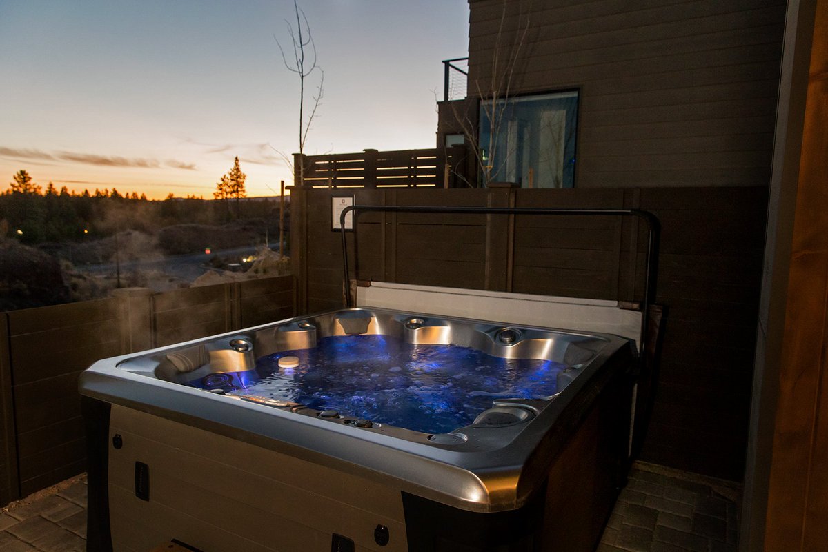 Snow all day. Hot tub all night.