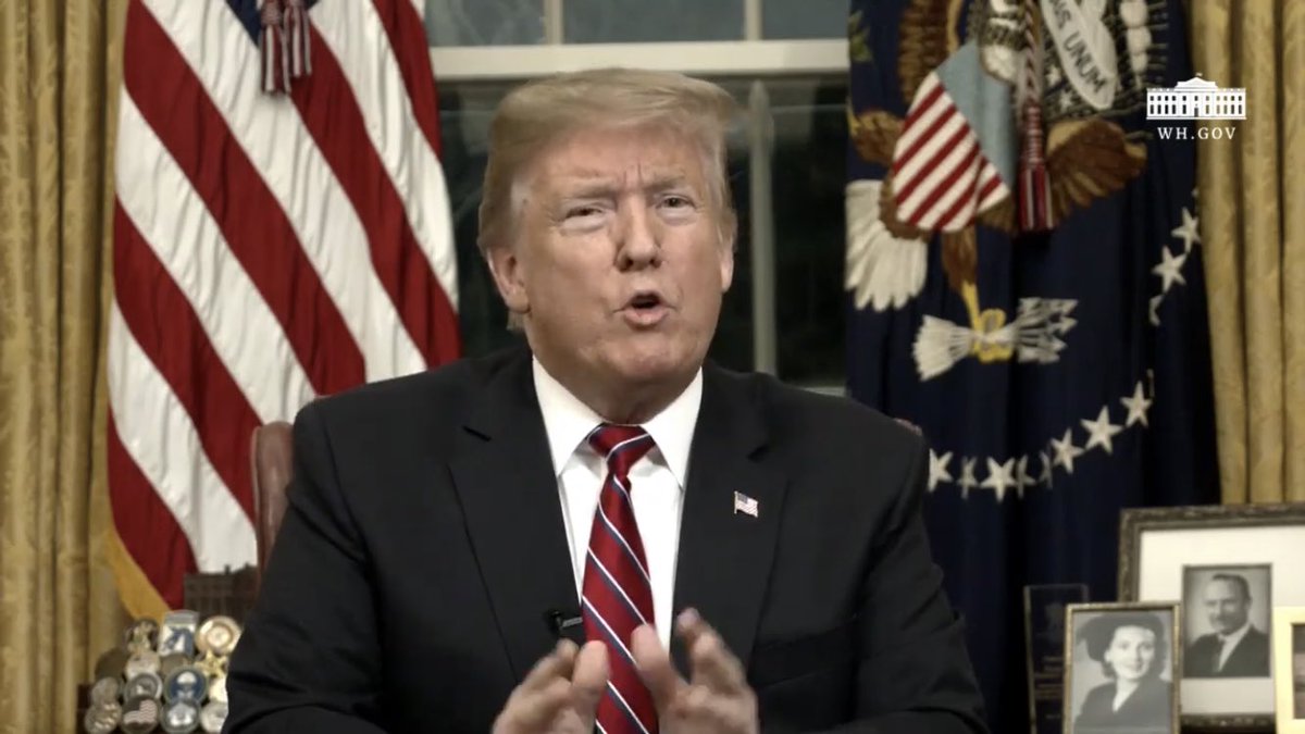 Trump Oval Office address exposes Democrats lack of wanting border security but no national emergency