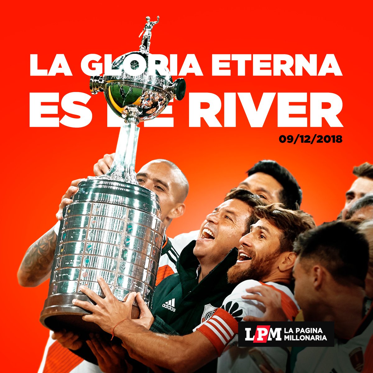 #A1MesDeLaGloriaEterna Hoy es 09/01/2019, hace exactamente un mes se reconfirmaba quién es El Más Grande ⚪️🔴⚪️🏆