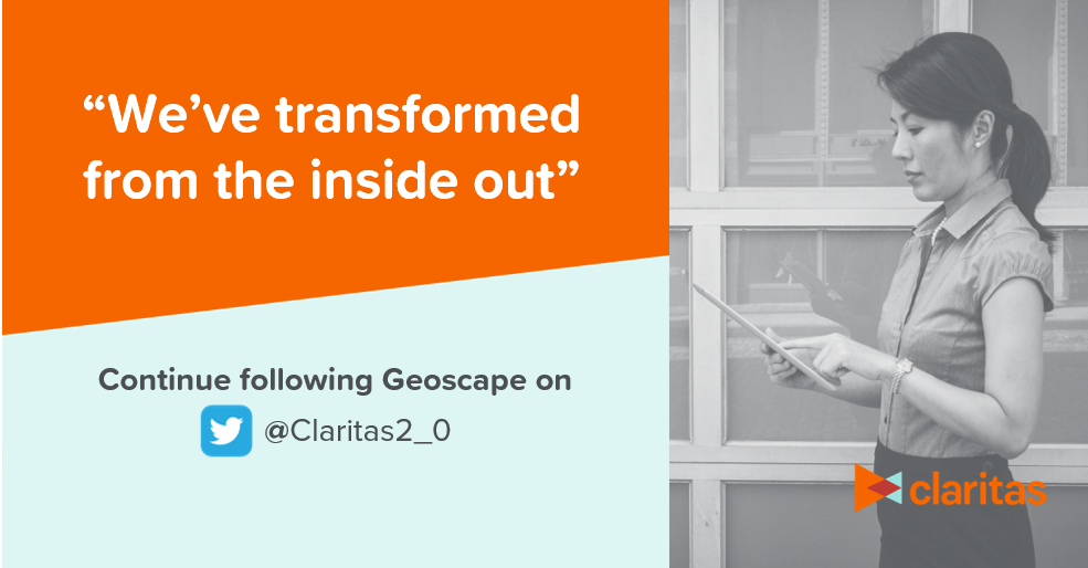 Geoscape's tweet image. @Geoscape has transformed from the inside out! You can continue following us here: @Claritas2_0 -
