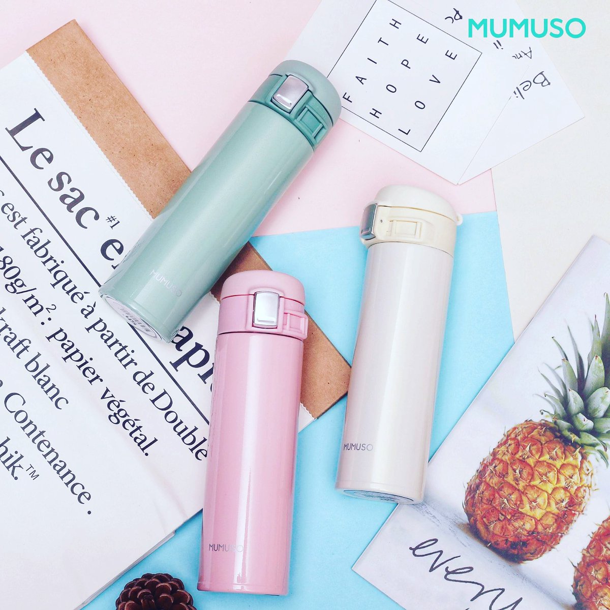 Always bring your own bottle to help reduce plastic use. Have a great day! 😉
#Mumuso
