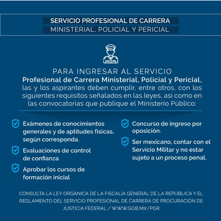FGRMexico's tweet photo. ¿Sabes cuáles son los requisitos que se deben cumplir para ingresar al Servicio Profesional de Carrera del #MPF? Visita https://t.co/udd21Q0qQk https://t.co/kbtcf5Jk9z