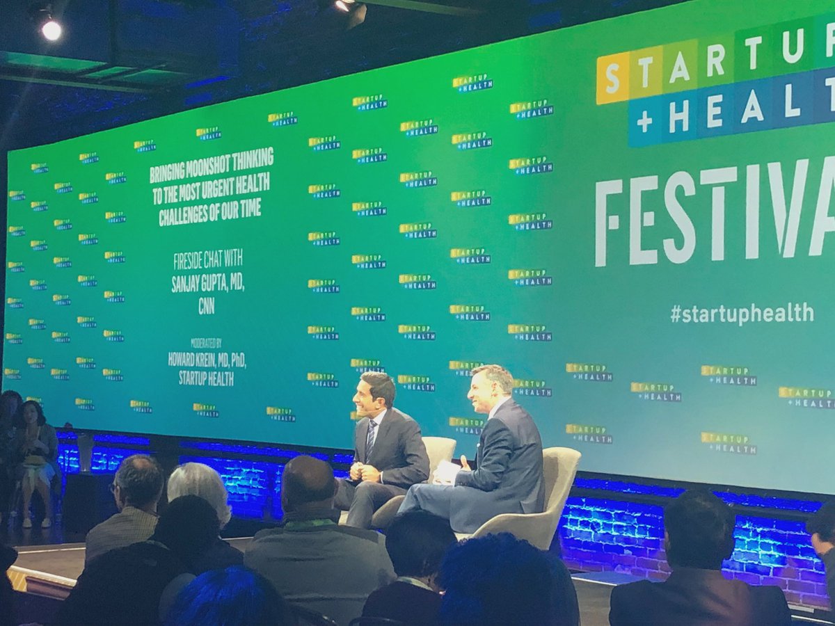 Pretty stoked about the opportunity to hear from <a href="/drsanjaygupta/">Dr. Sanjay Gupta</a> about the opioid crisis at the <a href="/startuphealth/">StartUp Health</a> festival. Glad <a href="/KreinMD/">Dr. Howard Krein</a> accepted the challenge given him. Let’s all do our part.