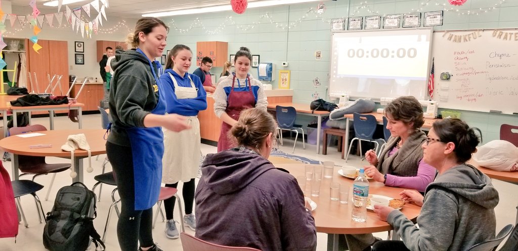 MrsStrandFACS's tweet photo. The LOYO students made stellar entree dishes for the final round of the Chopped Challenge! #burropride https://t.co/LlIf552dq6