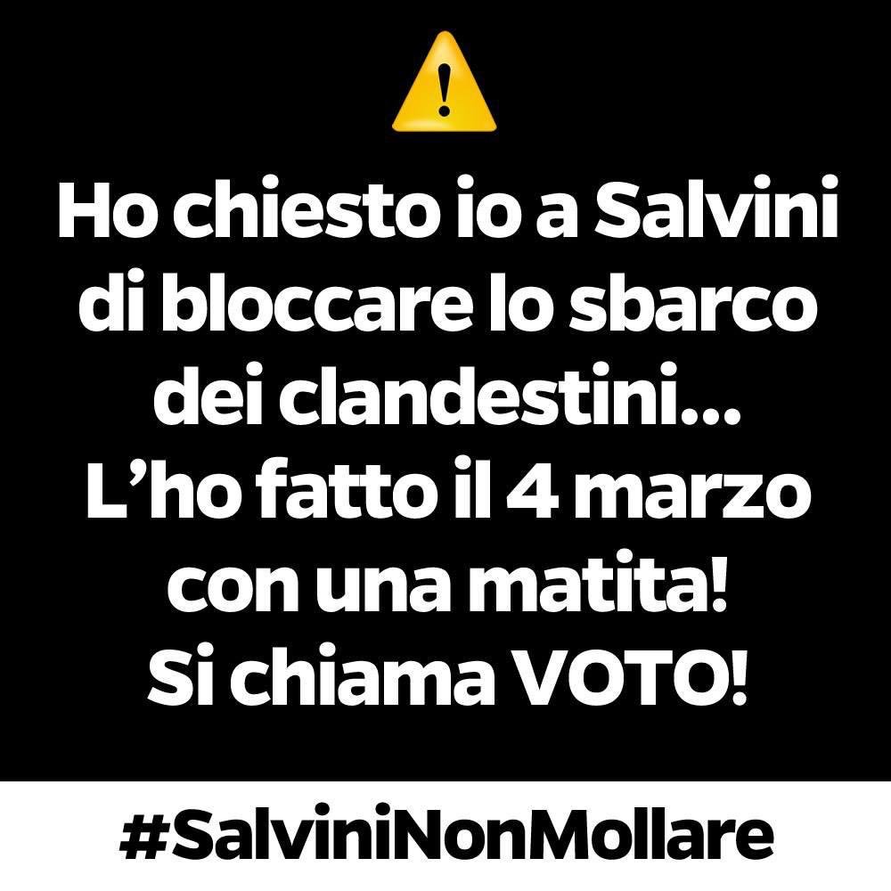 ClaudioDurigon's tweet photo. #Salvininonmollare https://t.co/MIFV8A9GsN