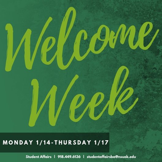 Enjoy free food, drinks, and goodies next week!

Monday -- Welcome Expo in Admin Lobby from 3:00-6:00 p.m.
Tuesday -- Mini Tacos in Education from 4:00-6:00 p.m.
Wednesday -- Egg Rolls in Business from 4:00-6:00 p.m.
Thursday -- Mozzarella Sticks in Liberal Arts 4:00-6:00 p.m.