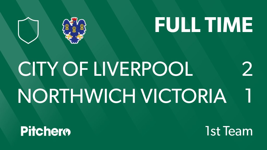NorthwichVicsFC's tweet photo. FULL TIME: City of Liverpool 2 - 1 Northwich Victoria
#CITNOR #Pitchero
https://t.co/sgGCoyrCw4 https://t.co/zzGYm8HAMZ