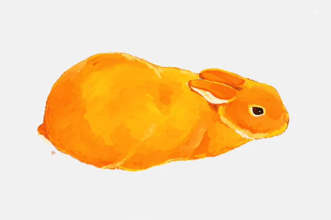 1月9日 なでを要求するうちのうさぎさんの絵 #Artset 