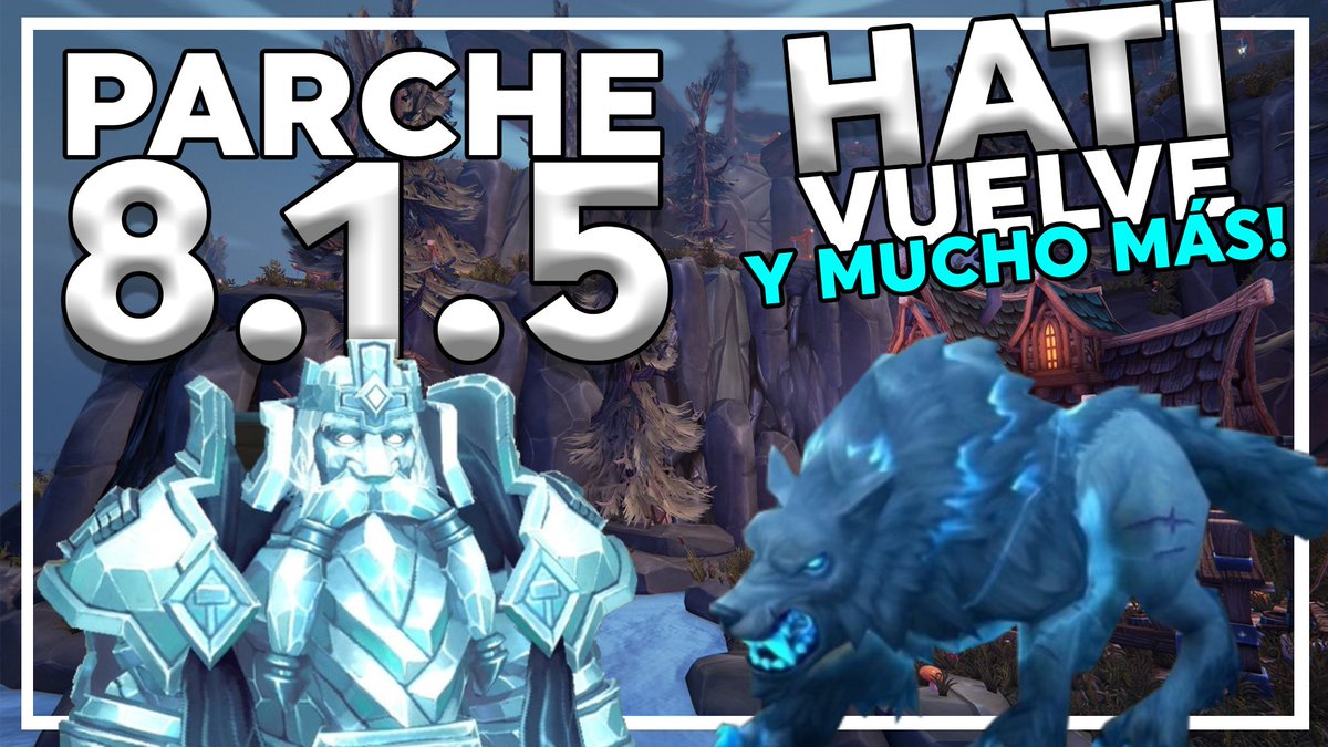 elTodoWarcraft's tweet photo. Nuevo videoooo!! https://t.co/I9s4GsZKWQ
Esta vez resumiendo lo que llegará prontamente al PTR...
El PARCHE 8.1.5! :o https://t.co/OoMJ4CG2GL