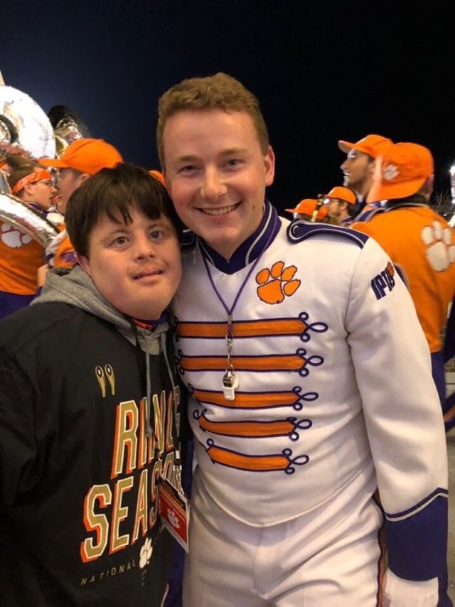 PiKappaPhi's tweet photo. Congrats to brother David Saville, Zeta Alpha (@ClemsonPiKapp), for being a part of Clemson’s second National Title in three years. 🏈 He has been equipment manager for the @ClemsonFB team since he started attending the ClemsonLIFE Program. 📷: Chris Egan. #ExceptionalLeaders https://t.co/5p0w8ncFjp