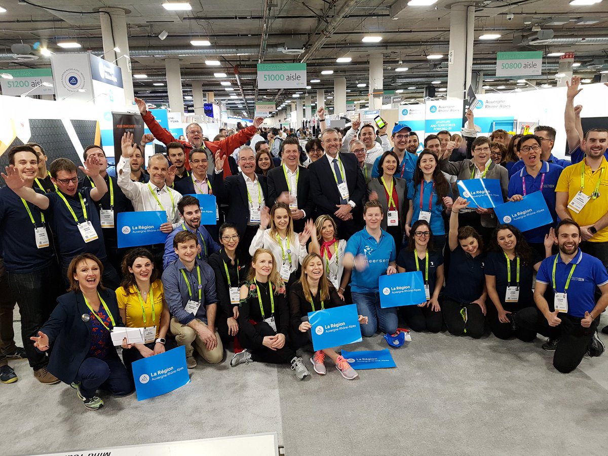 joelleSeux's tweet photo. #ces2019, quelle équipe de choc les entreprises d @auvergnerhalpes !! https://t.co/zgMzSzlciK