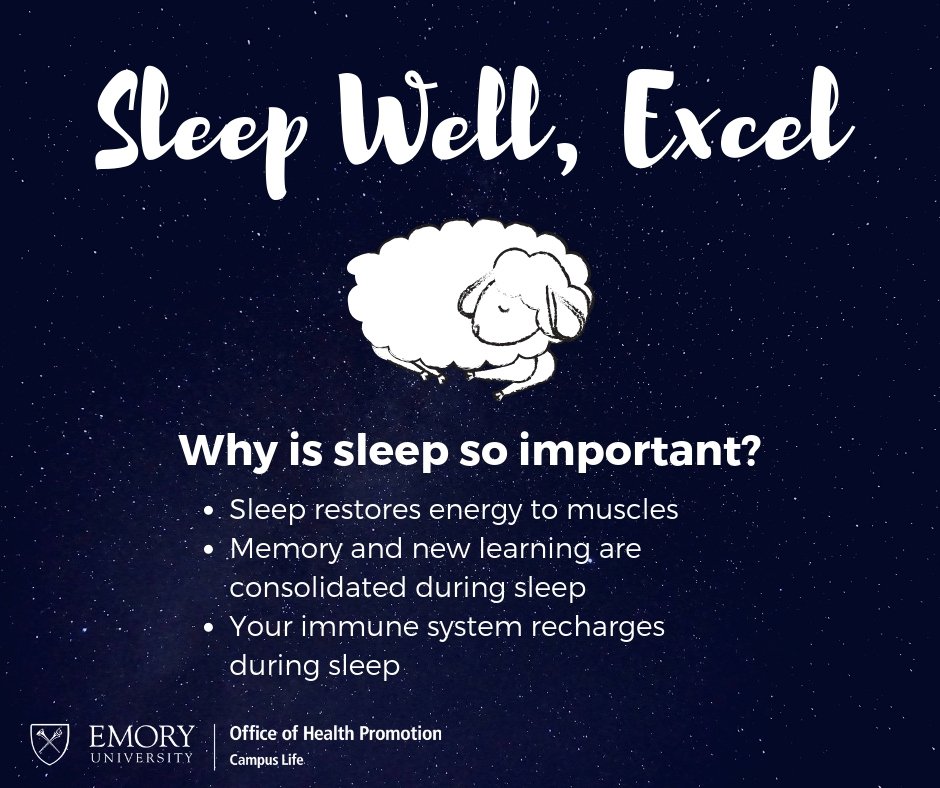 BeWellExcel's tweet image. Sleep is essential to healthy living! Make sure you’re getting enough! #bewellexcel