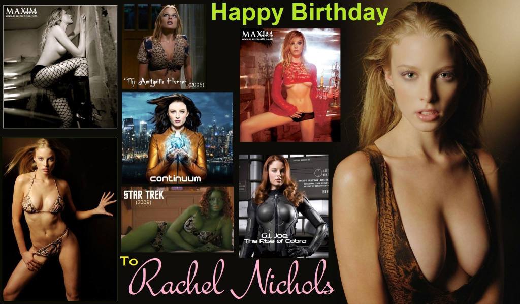 Happy birthday Rachel Nichols, born January 8, 1980.  