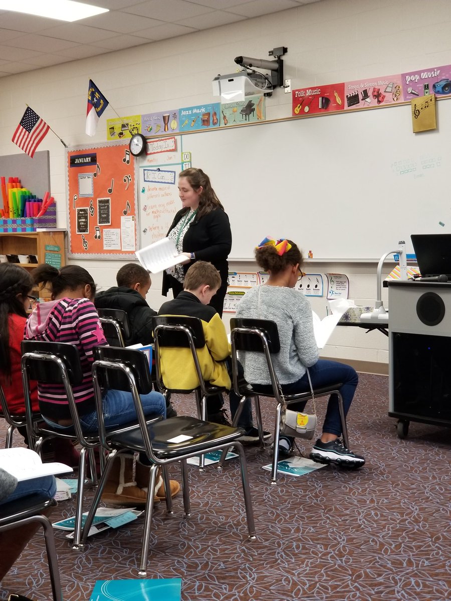 JudyJolly6's tweet photo. Ms. Beatty is practicing Hakuna Matata with 4th grade and getting ready for the Lion King production! https://t.co/8ZD5io8AyR