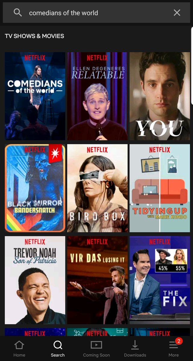 Mickerspaniel's tweet photo. Hmm... I didn't realize bird box and the new Marie Kondo show are so funny. #TheMoreYouKnow https://t.co/dBbwvlnvJi