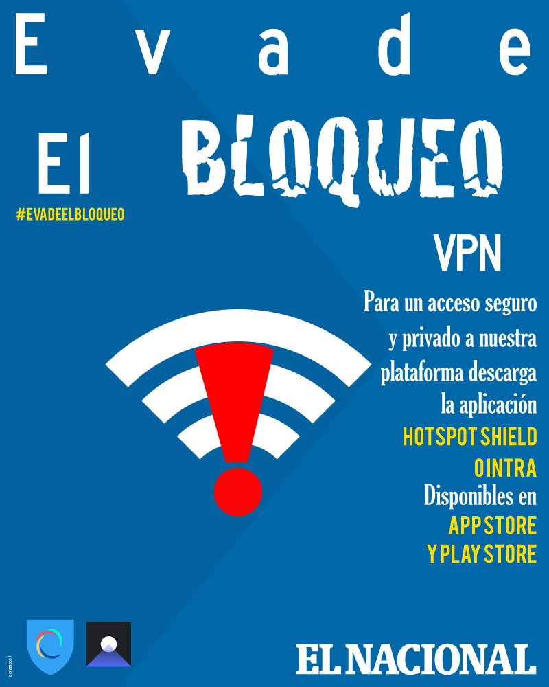 ElNacionalWeb's tweet photo. #MKTEN Si no puedes ingresar a nuestra página web como lo haces habitualmente, descarga o instala Intra, una aplicación que fue probada en Veenzuela por el equipo de Google. ¡Conoce las noticias que el régimen no quiere que leas! #EN #EvadeElBloqueo https://t.co/ZZui4ejRyI