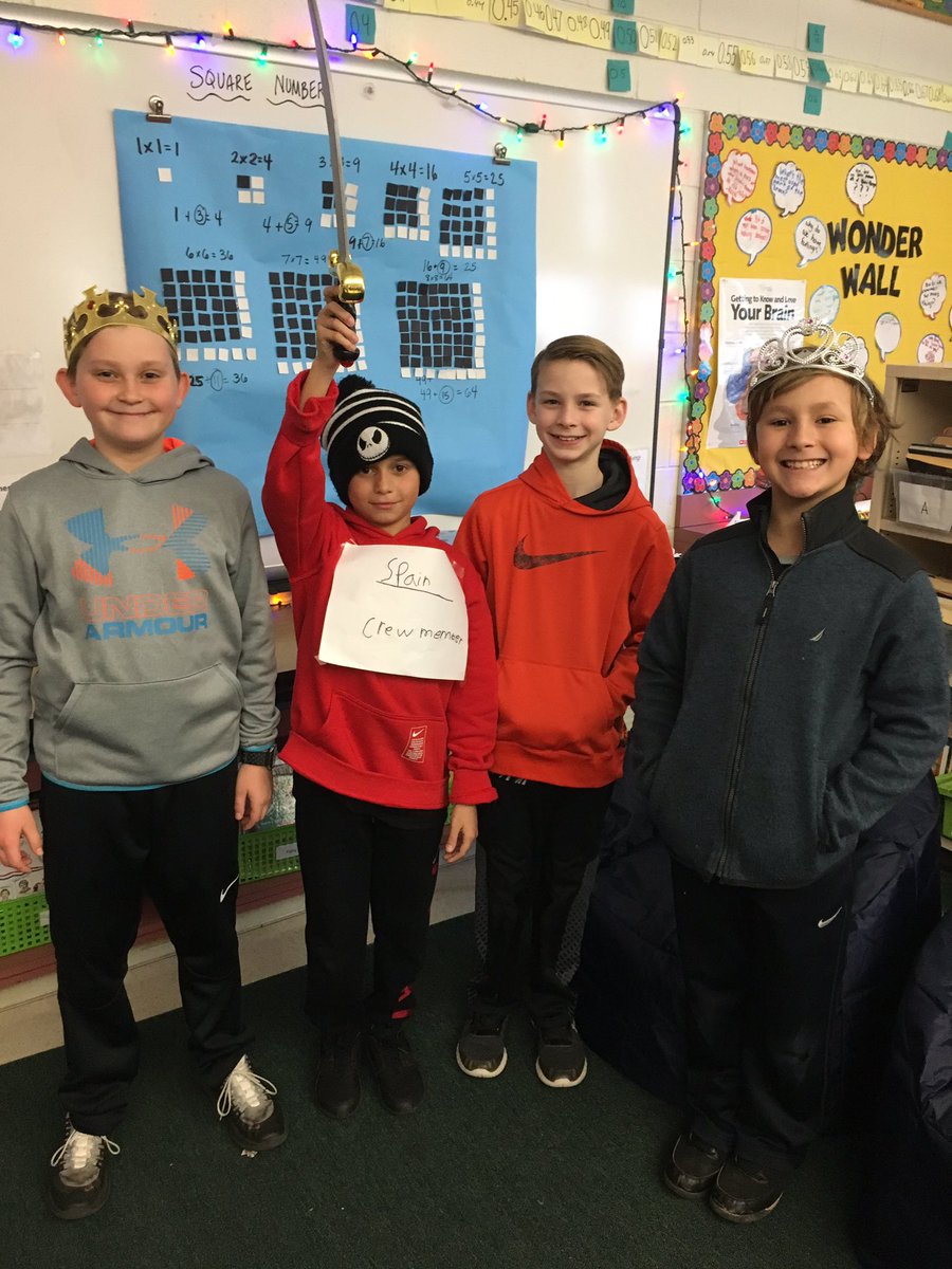 5W Social Studies Ss perform skits to demonstrate understanding of events motivating exploration of the New World <a href="/CBWarwickElem/">Warwick Elementary School CBSD</a> @ScottBCBSD
