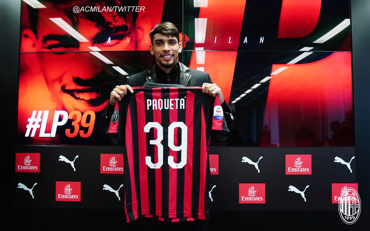 felipetijero's tweet photo. ¡Puro talento! @LucasPaqueta97 fue presentado oficialmente como nuevo jugador del @acmilan. El brasileño (21 años) es capaz de jugar por todo el frente de ataque. #LP39 #Diavolo #ForzaMilan #acmilan ⚽⚽👌 https://t.co/4NJiKDJrYp