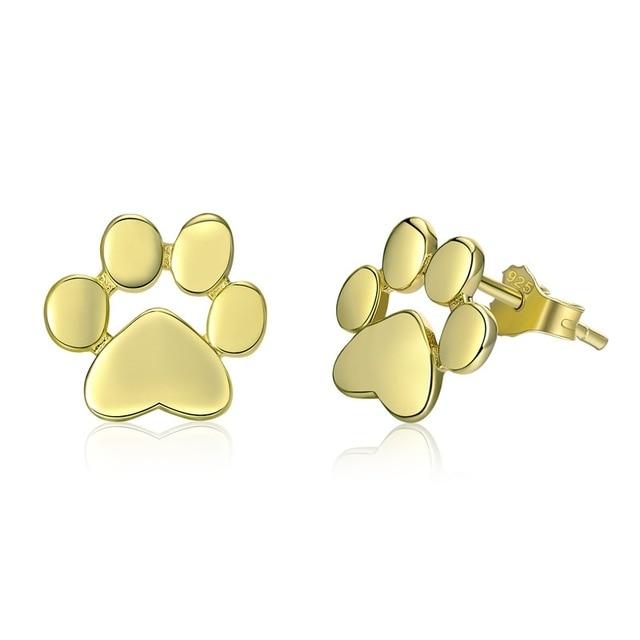 Pet lovers know that their pawprints are always on our hearts.  #lovelyearrings #sterlingsilver #goldcolored #earrings #cat #cats #kitty #kittycats #catlovers #ilovecats #silverearrings #finejewelry #jewellery #kawaii #cutesy #adorable #pawprints #loveable #beautiul #womens #love